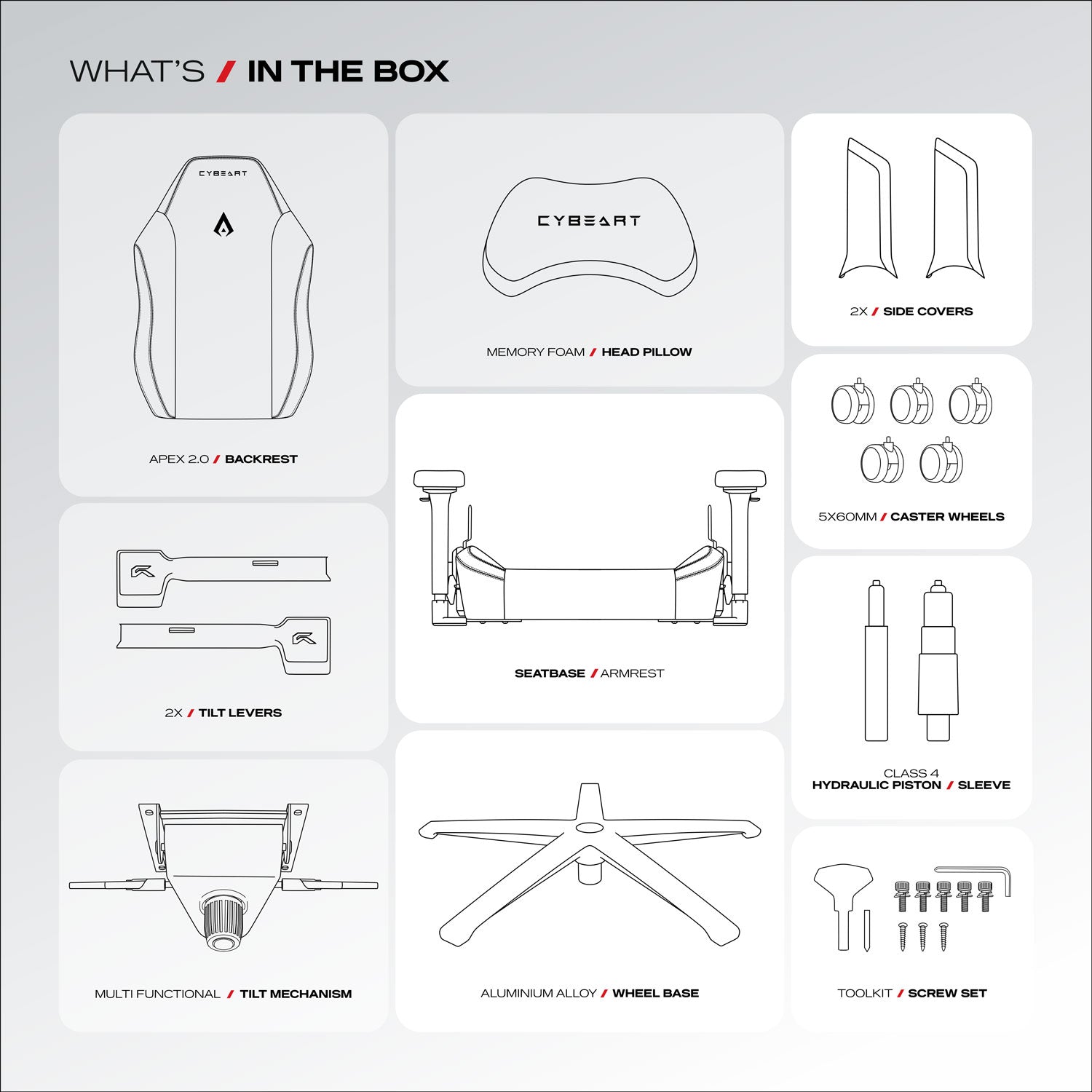 Apex Series - Arctic White Gaming Chair