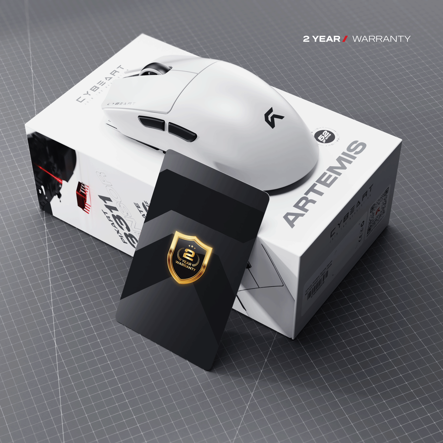 Artemis | 1K 52g Ultra-light Hot-Swap Tri-Mode Gaming Mouse