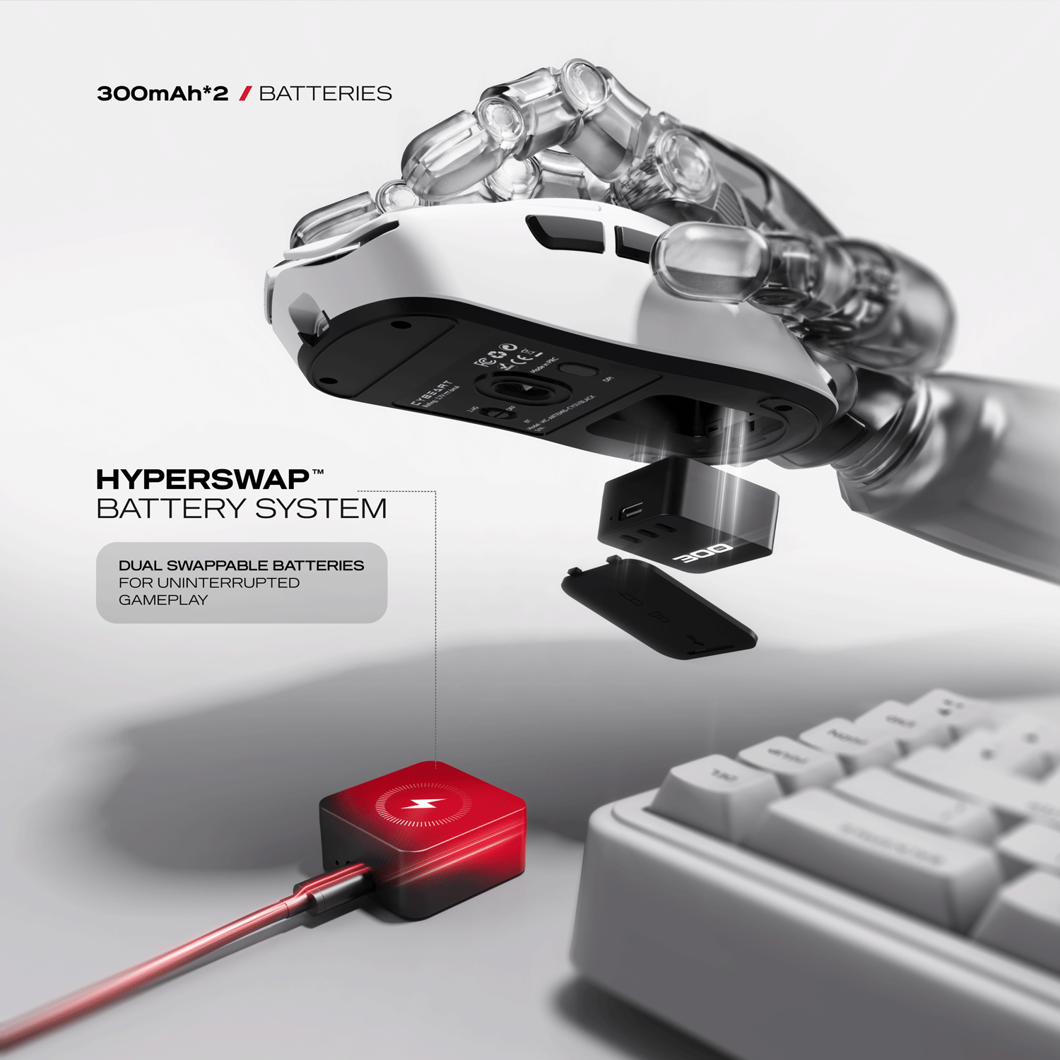 Artemis | 1K 52g Ultra-light Hot-Swap Tri-Mode Gaming Mouse